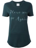 Zoe Karssen Here We Go Again T-shirt, Women's, Size: Small, Green, Cotton/modal