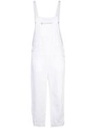 Transit Front Zip Pocket Dungarees - White