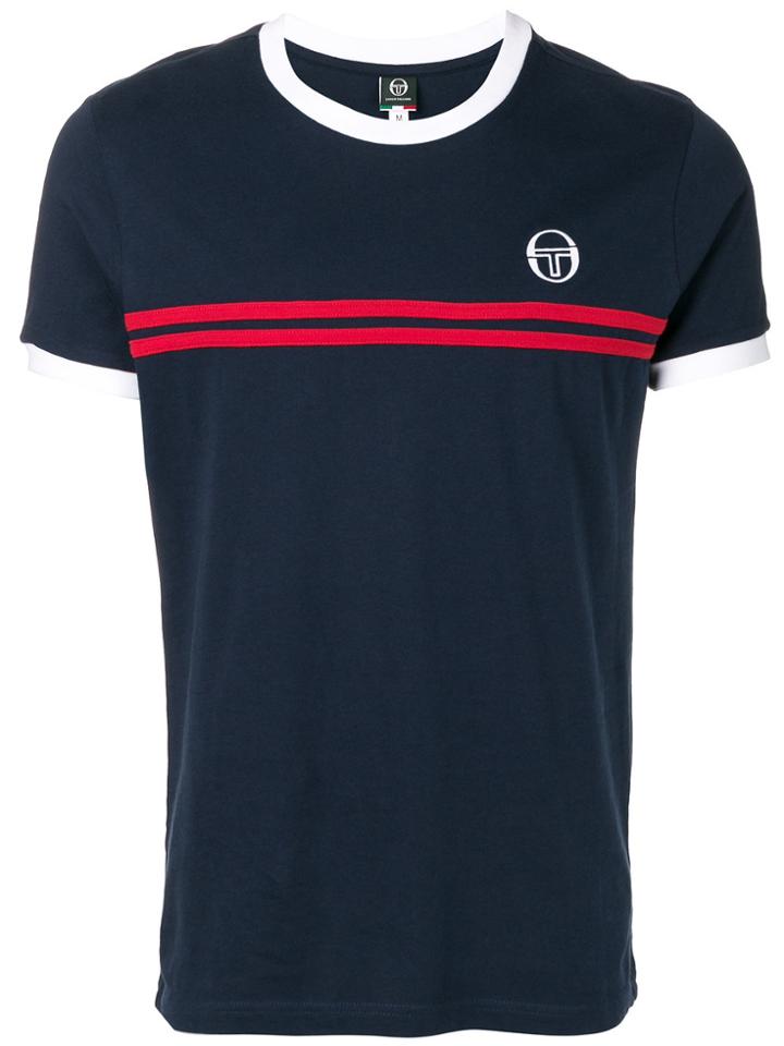 Sergio Tacchini Striped Detail T-shirt - Blue