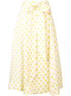 Lisa Marie Fernandez Polka Dot Full Skirt - Yellow & Orange