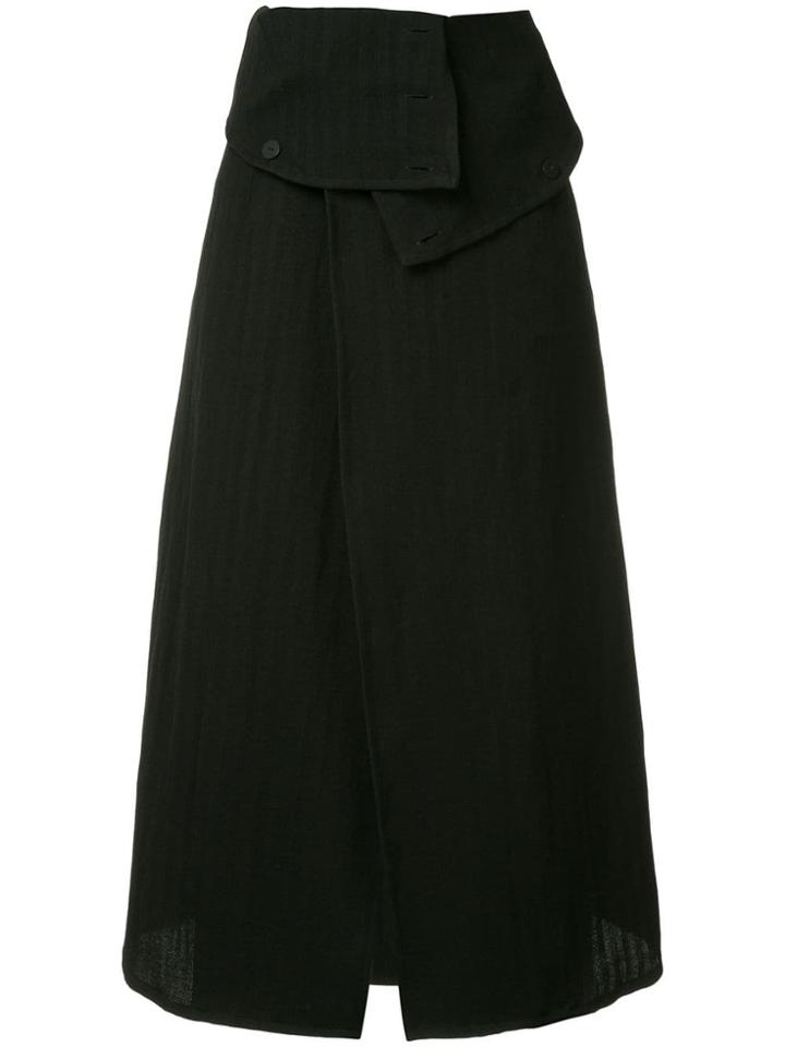 Ann Demeulemeester Buttoned Skirt - Black