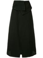 Ann Demeulemeester Buttoned Skirt - Black