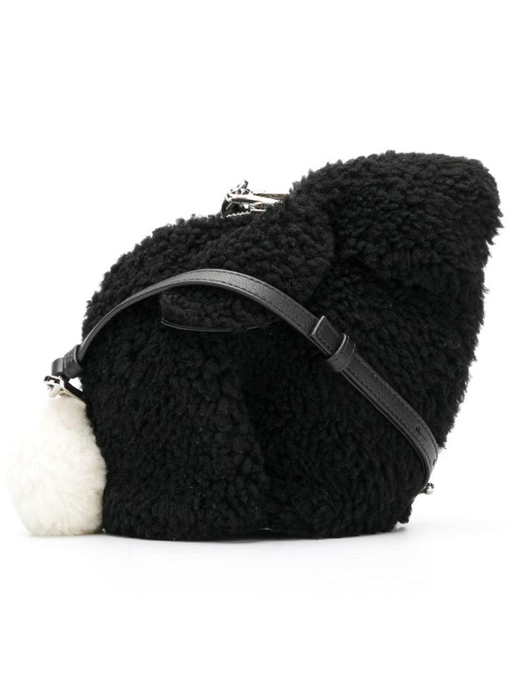Loewe Loewe 12167t35 1100 Black Furs & Skins->leather