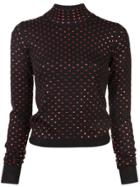 Adam Selman Heart Polka Dot Jumper - Black