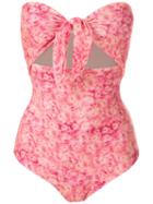 Adriana Degreas Printed Tie Knot Swimsuit - Pink
