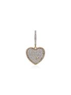 Yvonne Léon 18kt Gold Diamond Heart Hoop Earring