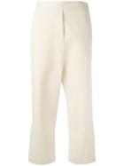 Ellery Wide-legged Cropped Trousers - Nude & Neutrals