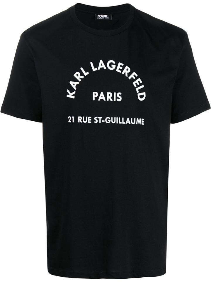 Karl Lagerfeld 3d Logo Print T-shirt - Black