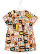 Fendi Kids - Teen Monster Print T-shirt - Kids - Cotton - 14 Yrs, Orange