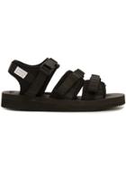 Suicoke Velcro Straps Sandals - Black