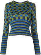 Molly Goddard Fifi Checked Jumper - Blue