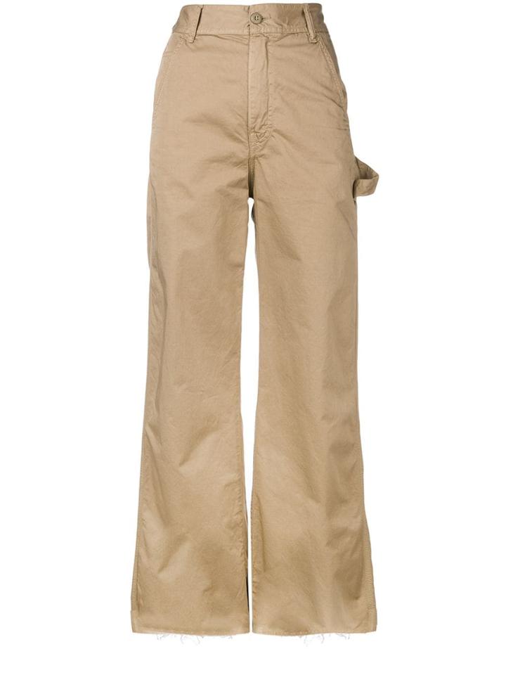 Mm6 Maison Margiela High-waisted Trousers - Neutrals