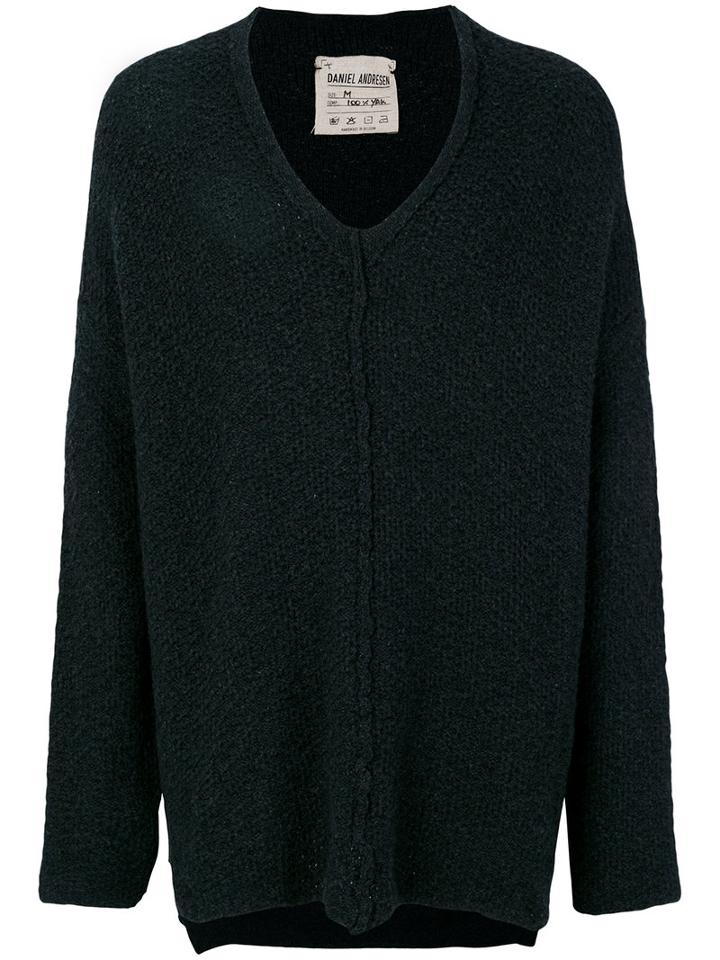 Daniel Andresen - Oversized Jumper - Men - Yak - L, Black, Yak