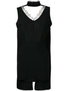 Almaz Short Open-back Dress - Black