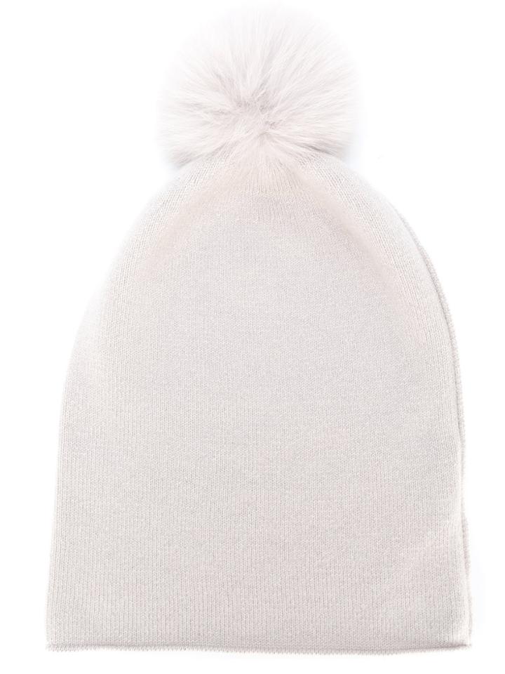 Danielapi Pom Pom Beanie - Nude & Neutrals