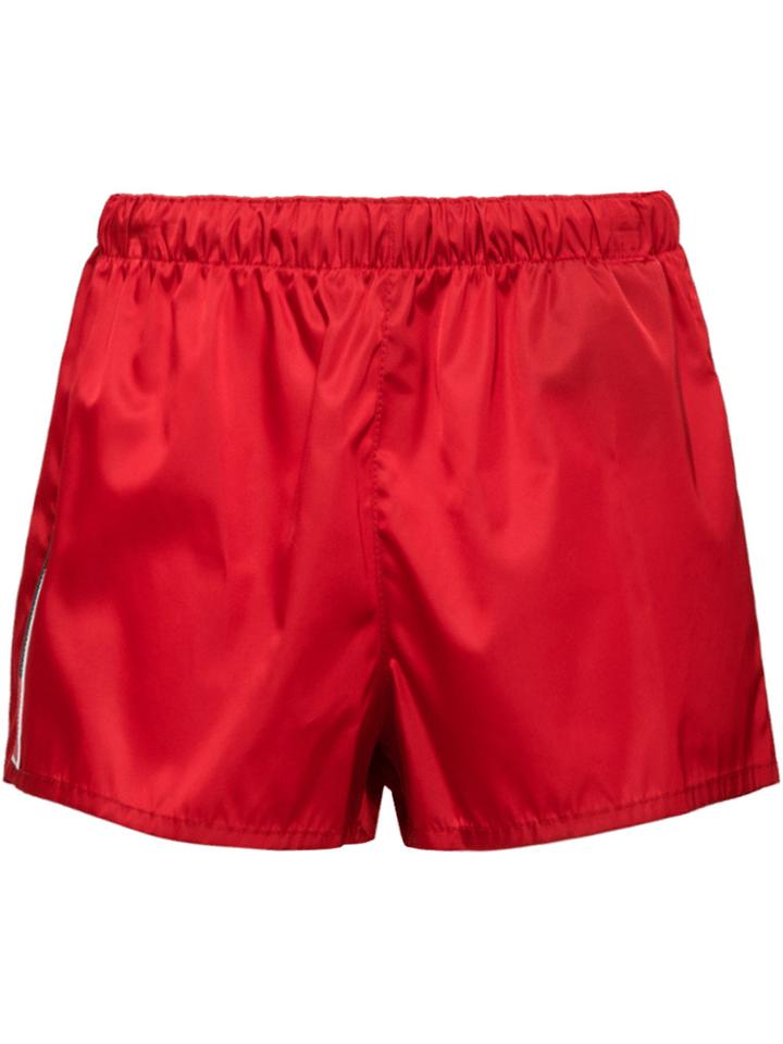 Prada Gabardine Shorts - Red