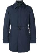 Herno Belted Fitted Trench Coat - Blue