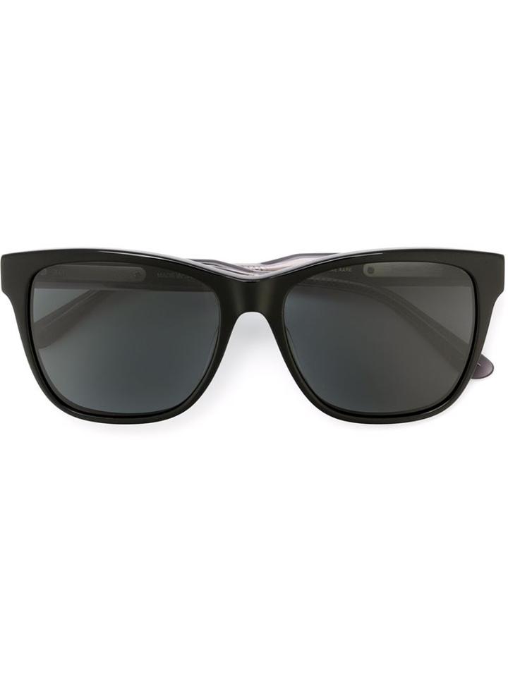 Bottega Veneta Square Frame Sunglasses, Adult Unisex, Black, Acetate