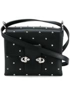 Alexander Mcqueen 'twin Skull' Satchel, Women's, Black, Metal/lamb Skin