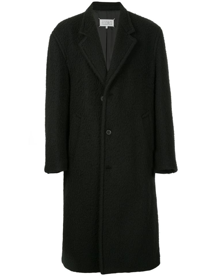 Maison Margiela Classic Buttoned Coat - Black