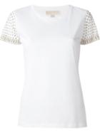 Michael Michael Kors Embellished Sleeve T-shirt