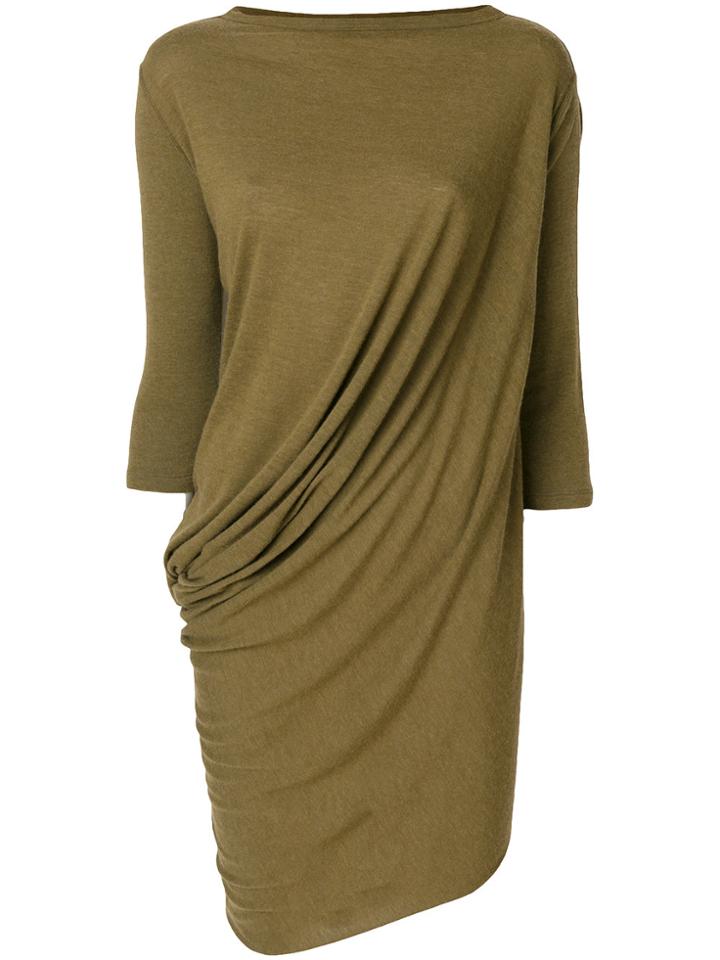 Rick Owens Lilies Draped Longline Top - Green
