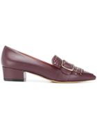Bally Leather Loafers - Red