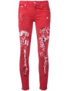 R13 Kate Skinny Jeans - Red