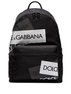 Dolce & Gabbana Volcano Logo Tape Backpack - Black