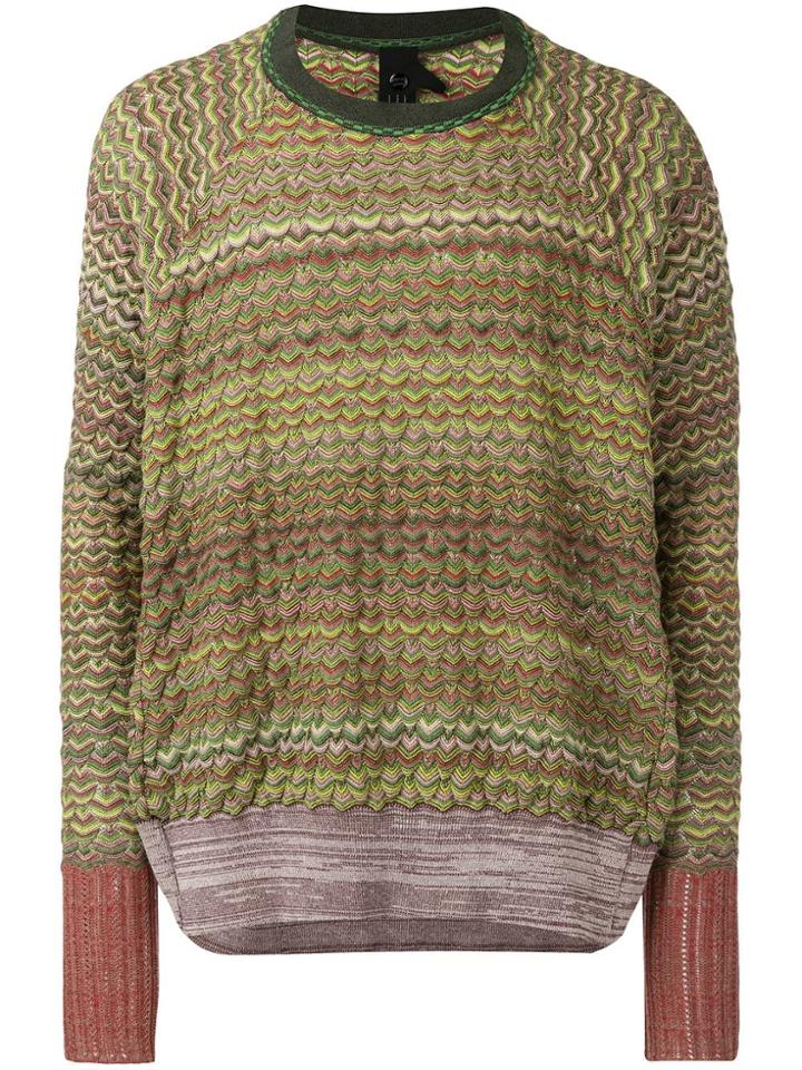 Bernhard Willhelm Textured Jumper - Green