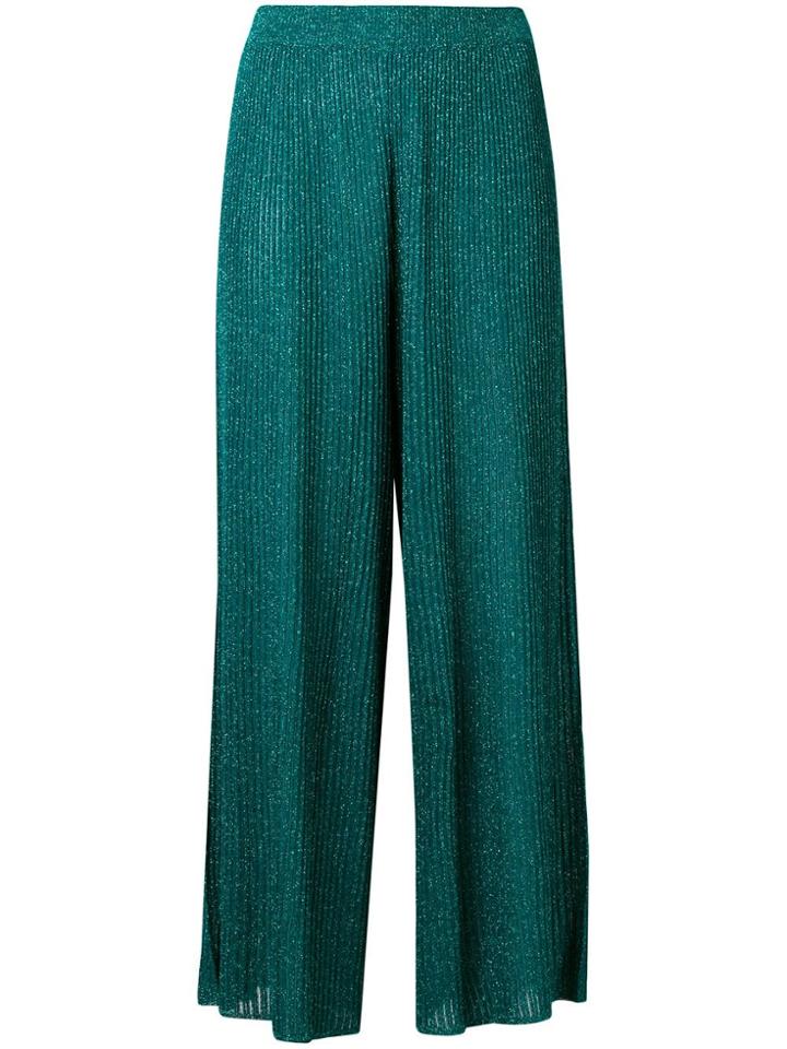 Mes Demoiselles Cropped Wide-leg Trousers - Green