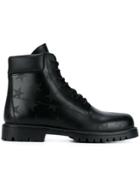 Valentino Valentino Garavani Star Print Boots - Black