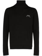 A-cold-wall* Logo-embroidered Roll-neck Jumper - Black