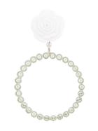 G.v.g.v. Rose Drop Rhinestone Hoops - White
