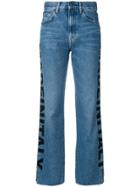 Ports 1961 Flared Mid Rise Trousers - Blue