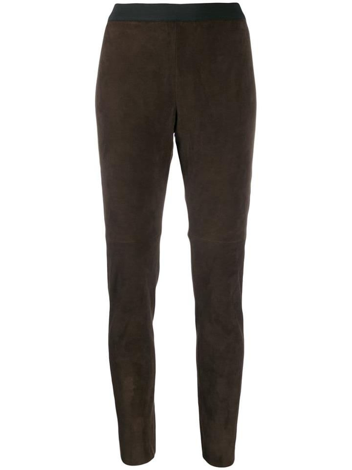 P.a.r.o.s.h. Elasticated Waist Leggings - Brown