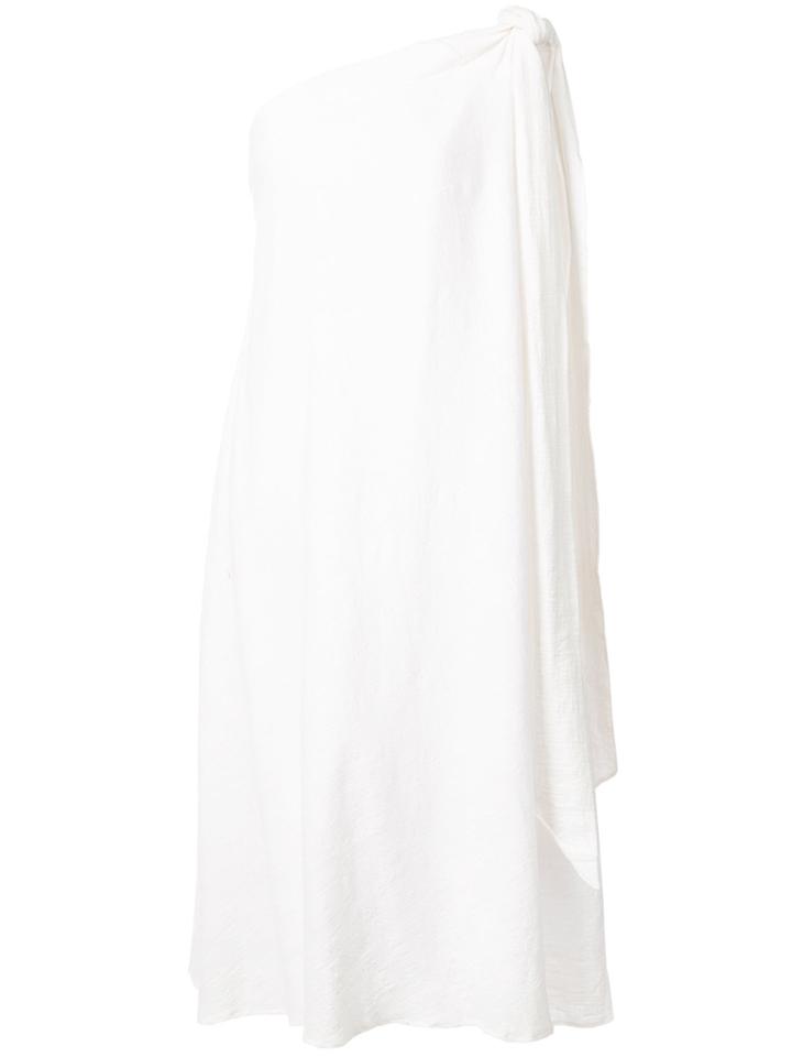 Kalita Gemini One Shoulder Dress - White