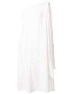 Kalita Gemini One Shoulder Dress - White