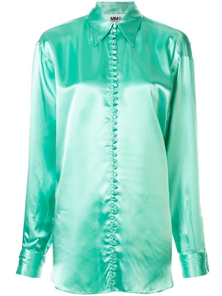 Mm6 Maison Margiela Multi Button Shirt - Green