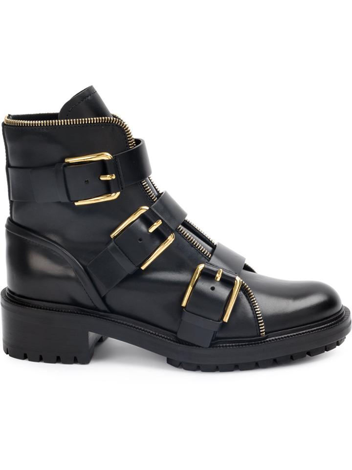 Balmain Buckled Boots - Black