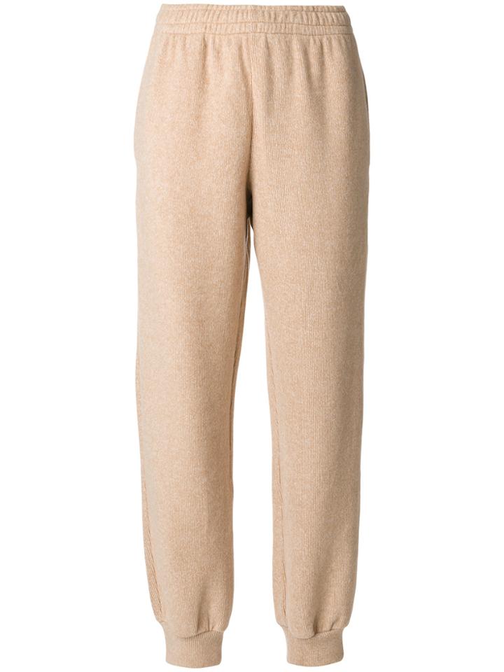See By Chloé Textured Track Pants - Nude & Neutrals