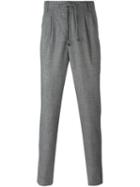 Brunello Cucinelli Drawstring Trousers, Men's, Size: 48, Black, Cotton/viscose/wool