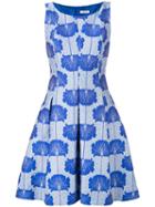 P.a.r.o.s.h. Floral Jacquard Dress, Women's, Blue, Polyester/polyamide/silk/viscose
