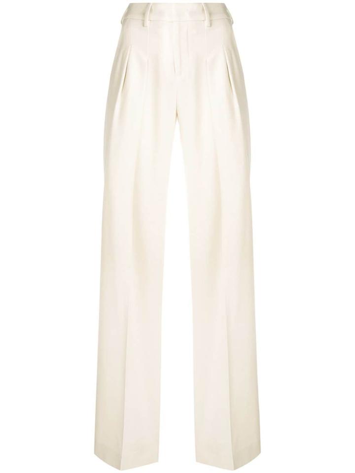 Pt01 Wide-leg Trousers - Nude & Neutrals