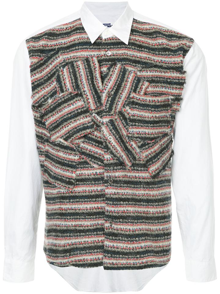 Junya Watanabe Comme Des Garçons Vintage Patterned Panel Shirt -