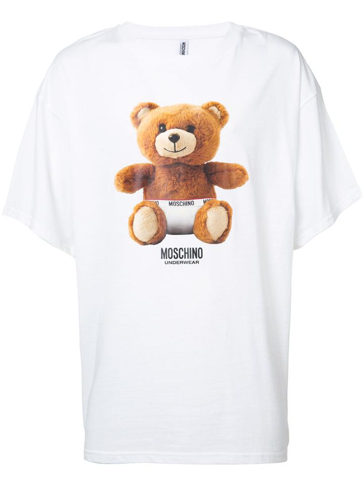 Moschino - Underbear Print T-shirt - Men - Cotton - S, White, Cotton