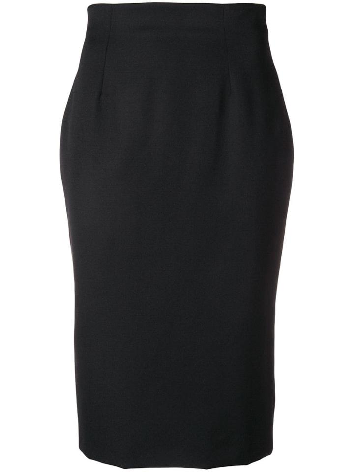 Alexander Mcqueen Classic Midi Skirt - Black