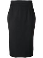 Alexander Mcqueen Classic Midi Skirt - Black
