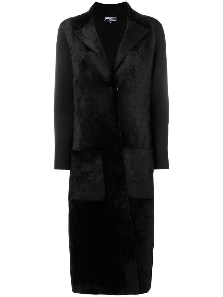 Salvatore Ferragamo Single-breasted Coat - Black