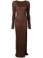 Jacquemus Dao Long Dress - Brown